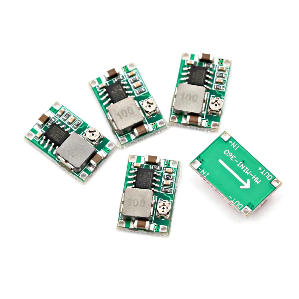 5PCS RC Airplane Module Mini 360 DC-DC Buck Converter Step Down 4.75V-23V to 1V-17V LM2596 18*12mm | Обустройство дома
