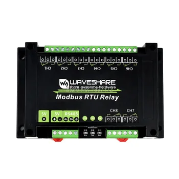 Modbus RTU 8-way relay module, RS485 interface, with multiple isolation protection circuits, industrial grade
Modbus RTU 8-way relay module, RS485 interface, with multiple isolation protection circuits, industrial grade