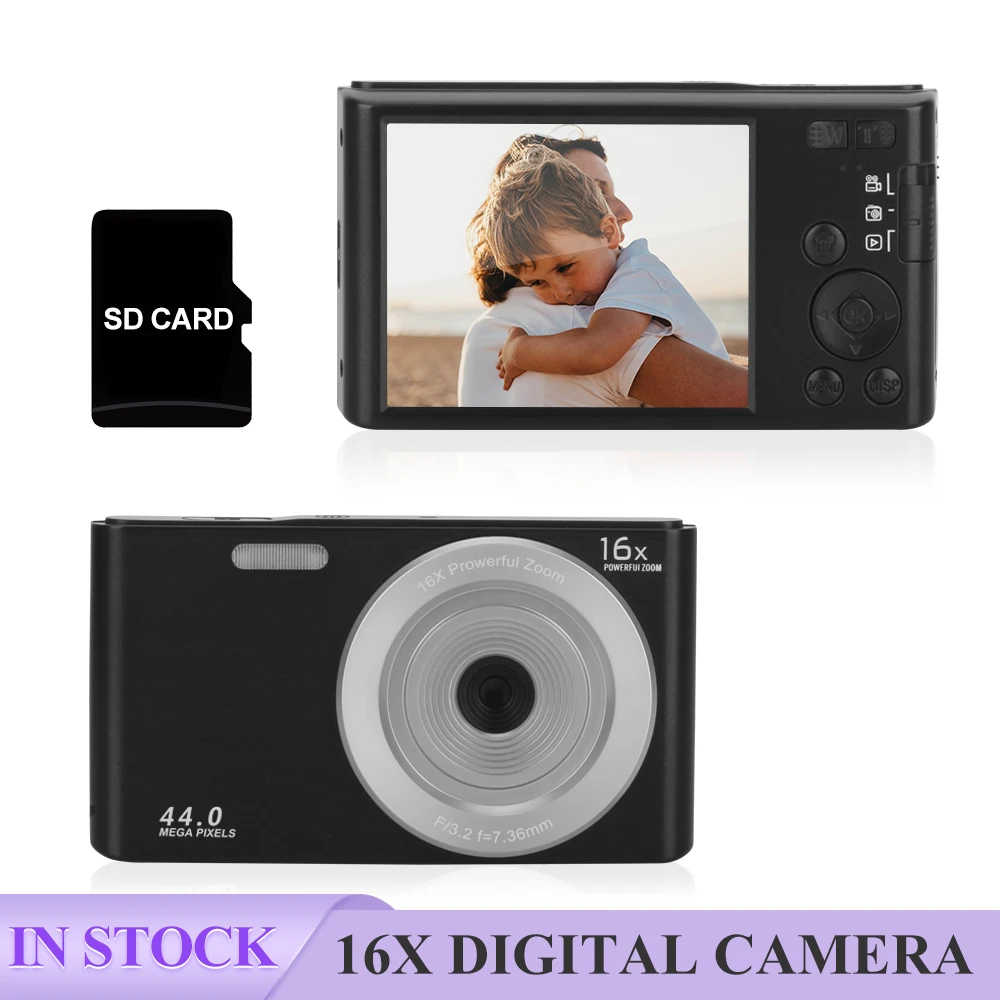 Komery Mini Digital Camera 44MP 2.7K Ultra HD 2.8Inch 16X Power Zoom Built-in Light Webcam Video Camera
Komery Mini Digital Camera 44MP 2.7K Ultra HD 2.8Inch 16X Power Zoom Built-in Light Webcam Video Camera