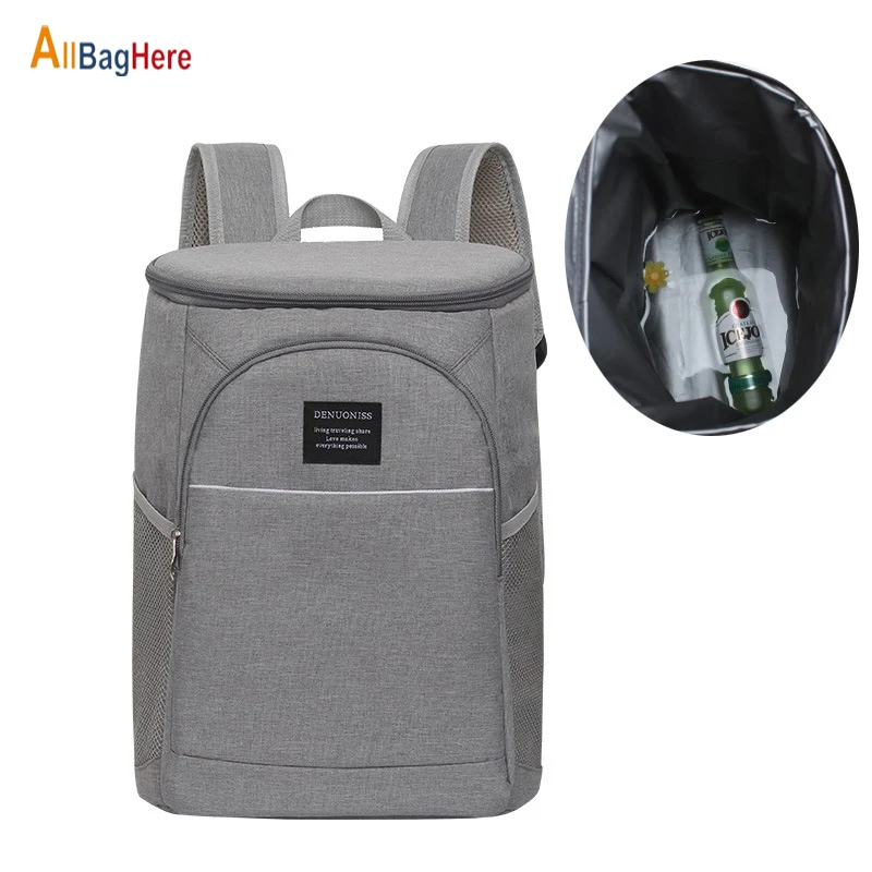 Cooler Picnic Camping Backpack Beach Cooling Beer Insulation Thermal Bag With Bottle Opener Outdoor Bags For Food Storage | Спорт и