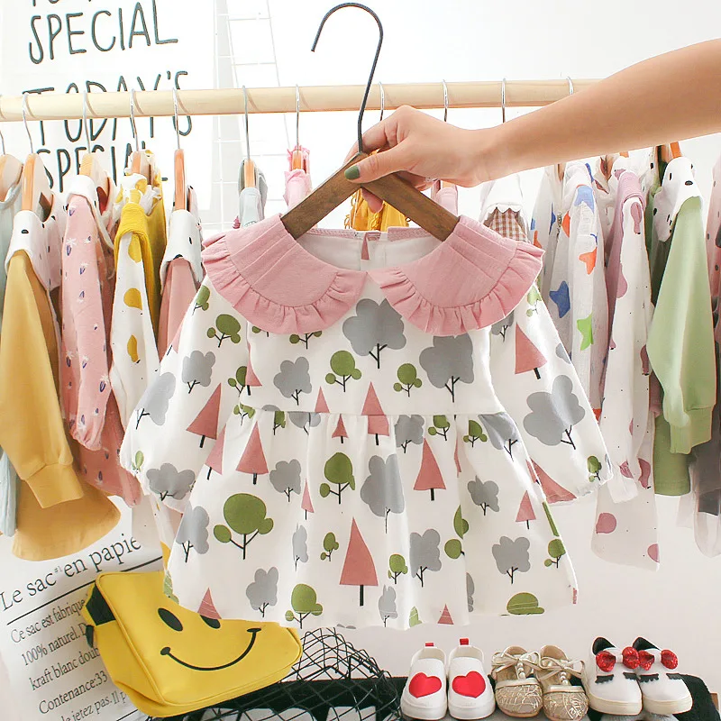 Princess Dresses Clothes Outfits Girl Dress Infant Baby Girl Long Sleeve Plant Print Children Autumn Clothing For Kids
Princess Dresses Clothes Outfits Girl Dress Infant Baby Girl Long Sleeve Plant Print Children Autumn Clothing For Kids
