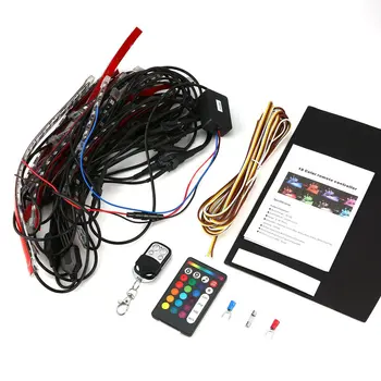 Universal 8pcs 12V 14W Motorcycle Light Strip RGB LED Tail Glow Light Kit Flexible with Remote Controller Multi Color
Universal 8pcs 12V 14W Motorcycle Light Strip RGB LED Tail Glow Light Kit Flexible with Remote Controller Multi Color