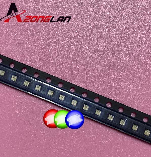 100PCS BGR SMD 0603 RGB Common Anode Led 0606 LED Diode 4-Bin 1.6*1.6*0.55mm colorful Red/Green/Blue 1615 | Лампы и освещение