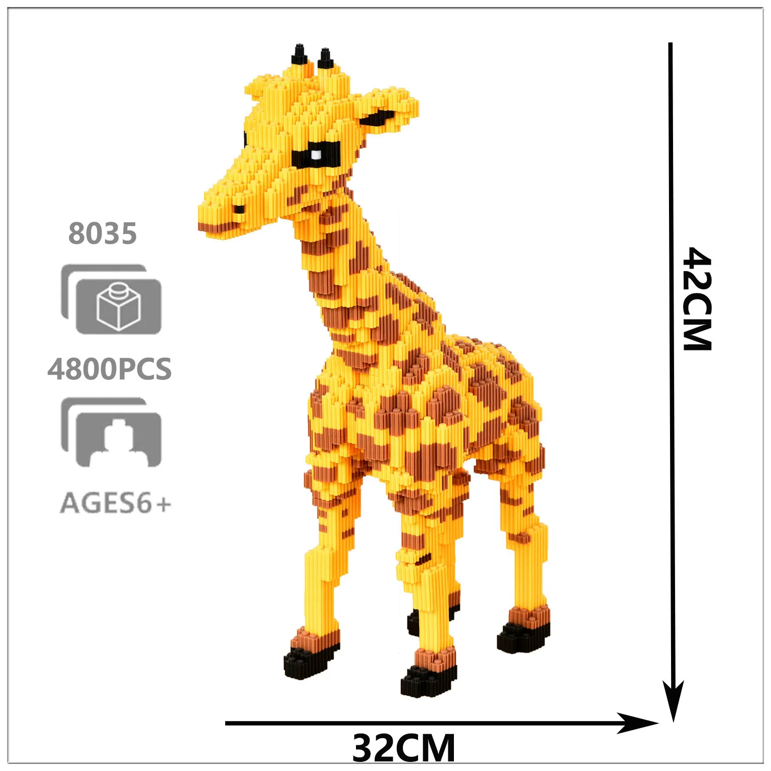 Animal Giraffe Max Pet DIY Mini Micro Building Diamond Models Blocks Brick Children Toy No Box
Animal Giraffe Max Pet DIY Mini Micro Building Diamond Models Blocks Brick Children Toy No Box