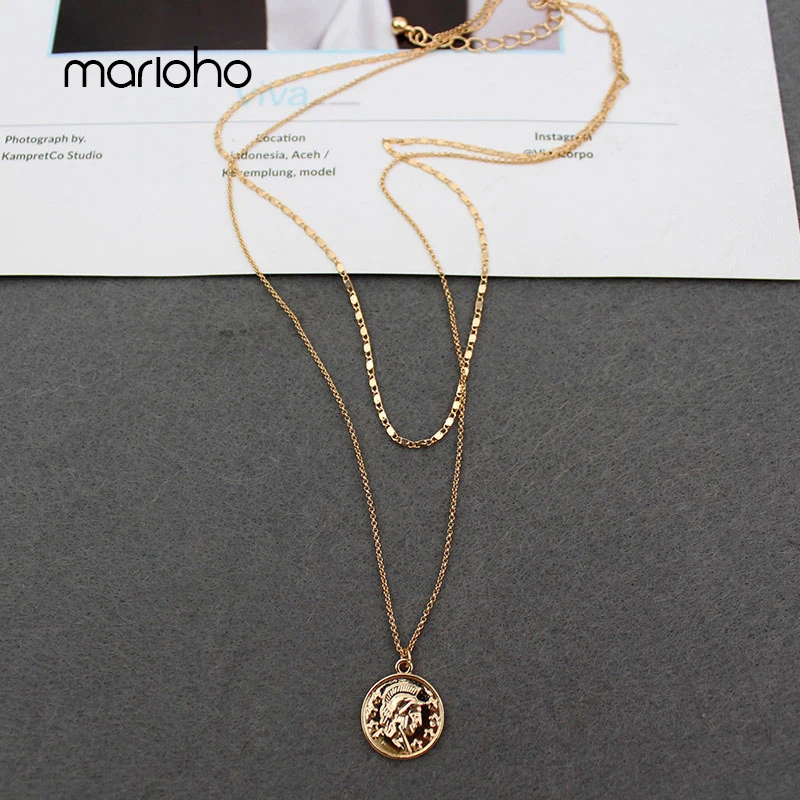 Fashion Human Avatar Double-layer Combination Choker Necklace Simple Metal Emboss Geometric Necklace Charm Jewelry Gift
Fashion Human Avatar Double-layer Combination Choker Necklace Simple Metal Emboss Geometric Necklace Charm Jewelry Gift