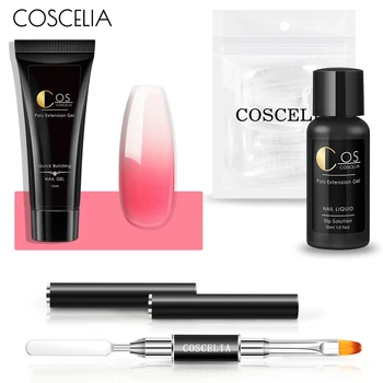 COSCELIA 4pcs/kit Nail Set Extention Poly Nail Gel Tools Tip All For Manicure Quick Building For Nail Art Nails Extensions Kit
COSCELIA 4pcs/kit Nail Set Extention Poly Nail Gel Tools Tip All For Manicure Quick Building For Nail Art Nails Extensions Kit