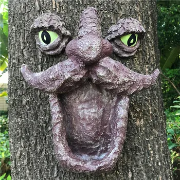 Resin Wild Bird Feeder Tree Face With Two Big Eyes Feeder Whimsical Tree Hugger Sculpture For Outdoor & Garden Decoration JSYS
Resin Wild Bird Feeder Tree Face With Two Big Eyes Feeder Whimsical Tree Hugger Sculpture For Outdoor & Garden Decoration JSYS