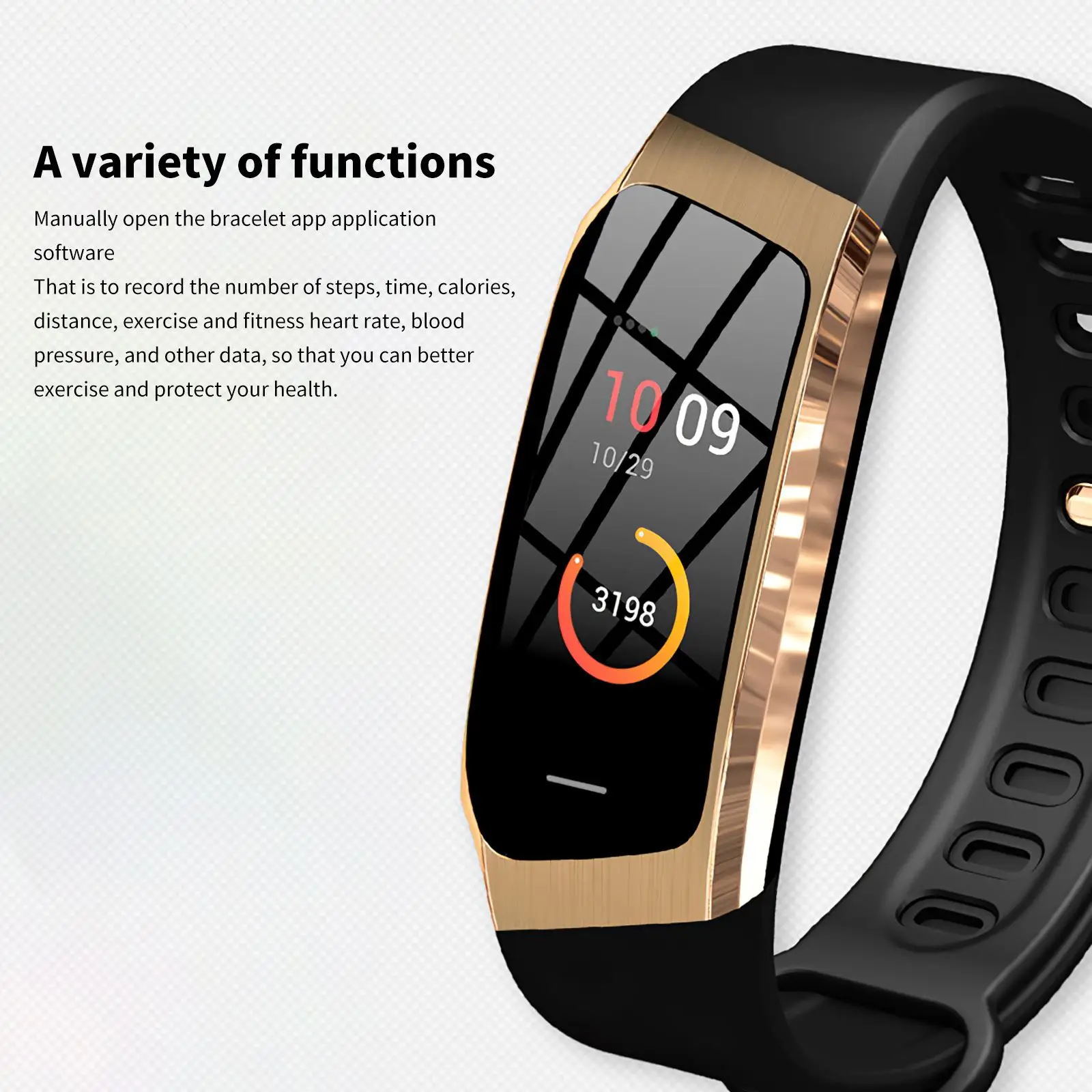 Sport Watch Smart Bracelet Intelligent Sports Wristband with Heart Rate Blood Pressure Sleep Monitor Bluetooth 4.0 for Men Women |