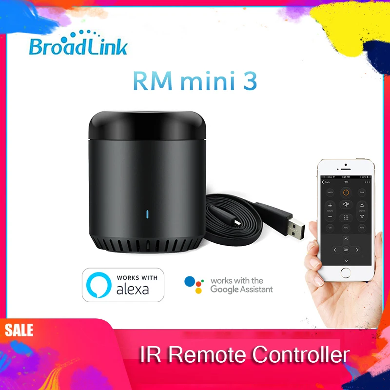 BroadLink RM Mini3 IR Control Hub,Smart Home Wi-Fi Enabled Infrared Universal Remote Control, One for All Control TV PVR VDO DVD
BroadLink RM Mini3 IR Control Hub,Smart Home Wi-Fi Enabled Infrared Universal Remote Control, One for All Control TV PVR VDO DVD