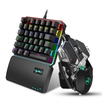 HXSJ V200+J600 Combo J600 Wired Gaming Mouse 9-key Macro Programming Mice & V200 Blue Switch One-handed Mechanical Keyboard Set
HXSJ V200+J600 Combo J600 Wired Gaming Mouse 9-key Macro Programming Mice & V200 Blue Switch One-handed Mechanical Keyboard Set