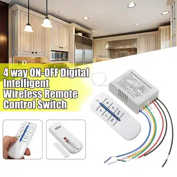 220V 4 Way Manual Digital Intelligent Remote Control Switch LED Lighting Wireless Remote Control Sub-control
220V 4 Way Manual Digital Intelligent Remote Control Switch LED Lighting Wireless Remote Control Sub-control
