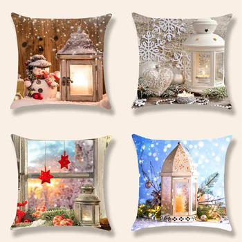 Christmas Candlelight Cushion Cover Bedroom Living Room Sofa Hug Pillowcase Single-Sided Printing Home Decoration Pillow Cover
Christmas Candlelight Cushion Cover Bedroom Living Room Sofa Hug Pillowcase Single-Sided Printing Home Decoration Pillow Cover