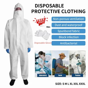 Safety Protective Suit Factory Laboratory Disposable Non-Woven Protection Suit Free Size Protective Clothes Durable Long Lasting
Safety Protective Suit Factory Laboratory Disposable Non-Woven Protection Suit Free Size Protective Clothes Durable Long Lasting