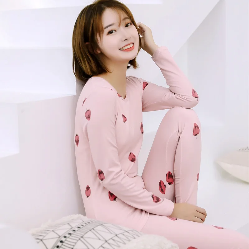 New Style Autumn & Winter Thermal Underwear Women's Qmilch Fleece Long Sleeve Women's Crew Neck Fitness Body-hugging Pajamas Mul
New Style Autumn & Winter Thermal Underwear Women's Qmilch Fleece Long Sleeve Women's Crew Neck Fitness Body-hugging Pajamas Mul