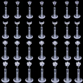 Wholesale 20pcs/lot 4 Mixed Style Transparent Invisible Lip Ring Cartilage Earrings Tragus Labret Piercing Body Jewelry BioFlex
Wholesale 20pcs/lot 4 Mixed Style Transparent Invisible Lip Ring Cartilage Earrings Tragus Labret Piercing Body Jewelry BioFlex
