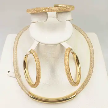 Fashion travel jewelry set large necklace classic moon shaped bracelet earrings for women's wedding bride gold jewelry set
Fashion travel jewelry set large necklace classic moon shaped bracelet earrings for women's wedding bride gold jewelry set