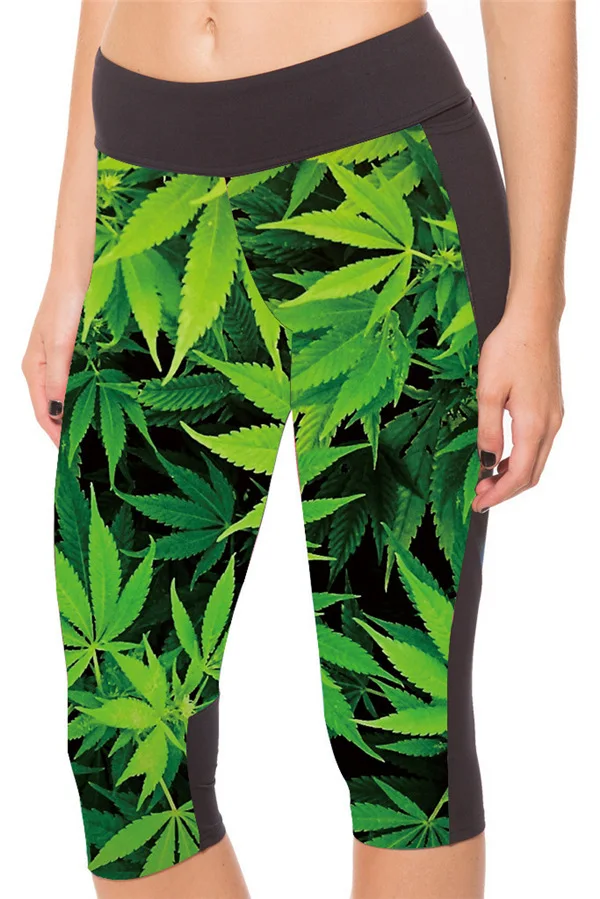 Summer Hot Selling Digital Printing Leaf Buttock Lifting High-waisted 7 Points Sports WOMEN'S Pants Ty7slgs-1036
Summer Hot Selling Digital Printing Leaf Buttock Lifting High-waisted 7 Points Sports WOMEN'S Pants Ty7slgs-1036