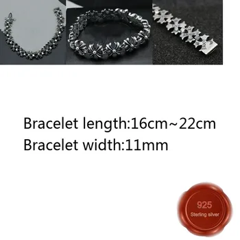 B50 S925 sterling silver bracelet personality fashion retro characteristics punk hip-hop style simple cross letter creative shap
B50 S925 sterling silver bracelet personality fashion retro characteristics punk hip-hop style simple cross letter creative shap