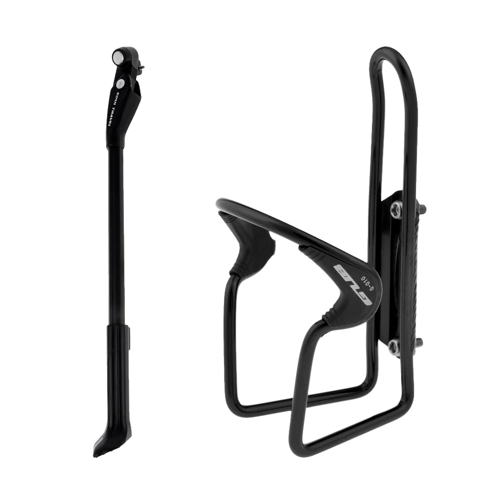 Adjustable Bike Bicycle Side Stand Kickstand 35cm-41cm/13-16 inch with Aluminum Alloy Water Bottle Cage Rack Holder Adjustable Bike Bicycle Side Stand Kickstand 35cm-41cm/13-16 inch with Aluminum Alloy Water Bottle Cage Rack Holder