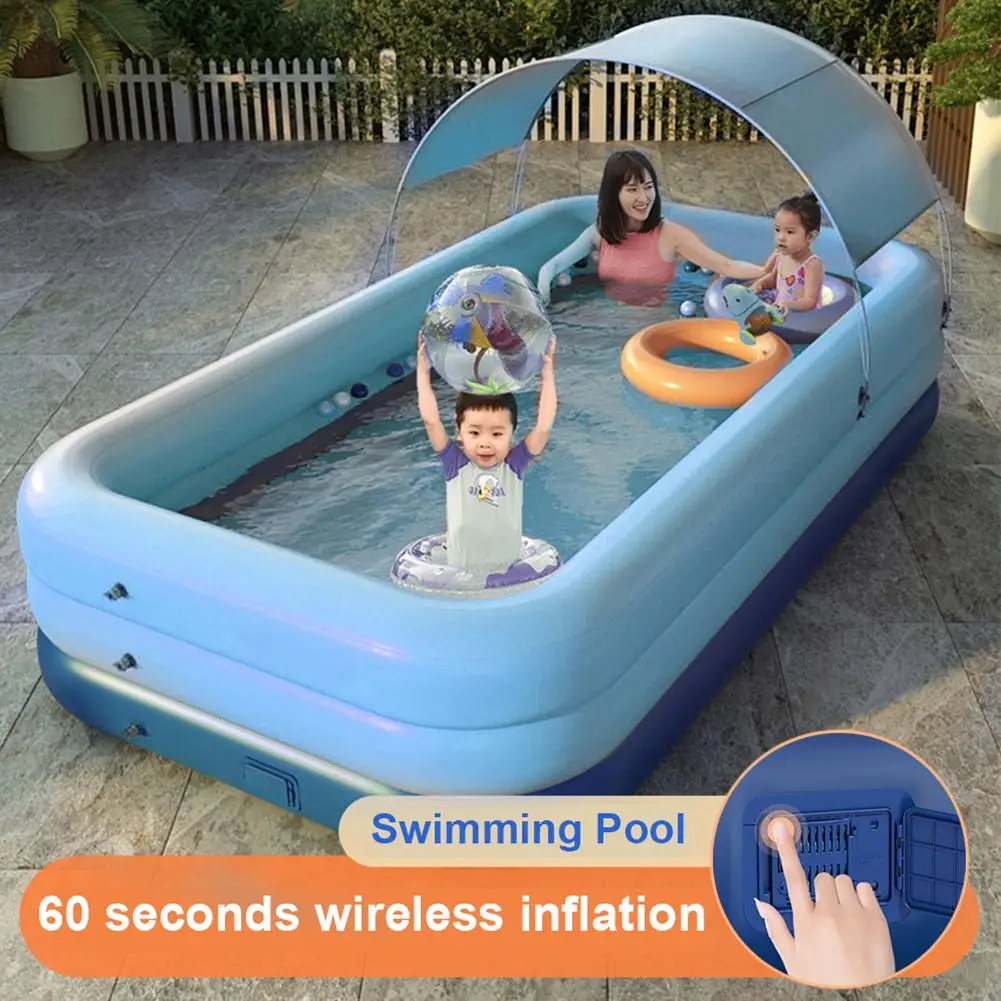 New Family Inflatable Swimming Pool Thick Lounge Pool Summer Water Party Supply For Baby Kids Adult For Outdoor Garden Backyard
New Family Inflatable Swimming Pool Thick Lounge Pool Summer Water Party Supply For Baby Kids Adult For Outdoor Garden Backyard