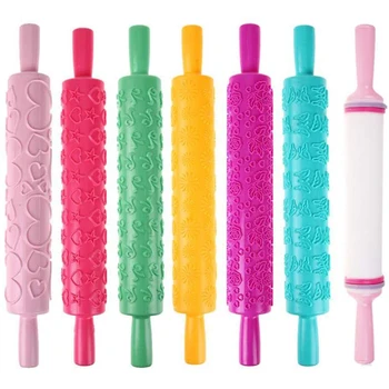 7 Different Patterns Non-Stick Rolling Pin Plastic Flower Textured Embossed Rolling Pin Fondant Cake Embossing Roller Decorating
7 Different Patterns Non-Stick Rolling Pin Plastic Flower Textured Embossed Rolling Pin Fondant Cake Embossing Roller Decorating