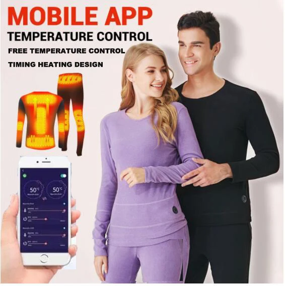 Winter Heating Underwear USB Battery Powered Thermal Suit Smart Phone App Control Temperature Ski Motorcycle Jacket Men Women
Winter Heating Underwear USB Battery Powered Thermal Suit Smart Phone App Control Temperature Ski Motorcycle Jacket Men Women