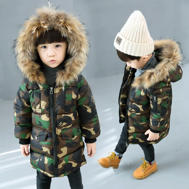 BOY'S Quilted Cotton Coat 2019 Winter New Style BOY'S Thick Coat Children Mid-length Cotton-padded Jacket Children Camouflage Co
BOY'S Quilted Cotton Coat 2019 Winter New Style BOY'S Thick Coat Children Mid-length Cotton-padded Jacket Children Camouflage Co