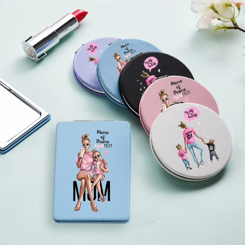 Mom Girl Fashion Makeup Mirror with Double Sides Portable Magnifying Cosmetic Pocket Compact Vanity Mirrors espejo de maquillaje
Mom Girl Fashion Makeup Mirror with Double Sides Portable Magnifying Cosmetic Pocket Compact Vanity Mirrors espejo de maquillaje