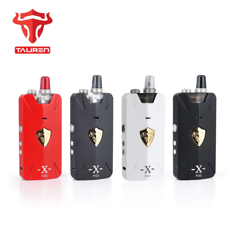 Tauren X-POD System Kit Mesh RBA Version Atomizer 2ml tank 1000mAh battery mod box e Cigarette mod pod system Vape Kit
Tauren X-POD System Kit Mesh RBA Version Atomizer 2ml tank 1000mAh battery mod box e Cigarette mod pod system Vape Kit