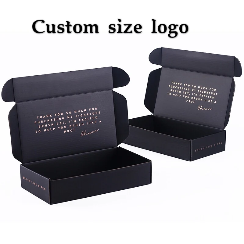 

500pcs gift box Festival Party 3-layer corrugated box storage display carton supports customized size printing logo