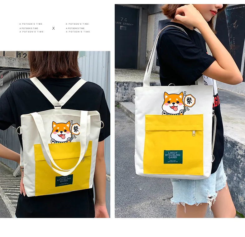 Canvas Bag Women's Messenger Shoulder Tote Bag Ins Student Bag 2020 New Trend Large Capacity Hand Canvas Bag 
Canvas Bag Women's Messenger Shoulder Tote Bag Ins Student Bag 2020 New Trend Large Capacity Hand Canvas Bag