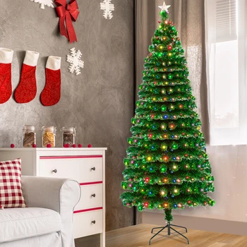 6FT/7.5FT/7FT Fiber Optic Christmas Tree with 260 LED Lamps & 260 Branches E2S
6FT/7.5FT/7FT Fiber Optic Christmas Tree with 260 LED Lamps & 260 Branches E2S