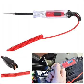 3V-48V Digital Electric Circuit LCD Tester Test Light Car Trailer RV Snowmobile with 140‘’Extended Spring Wire Diagnostic Tool
3V-48V Digital Electric Circuit LCD Tester Test Light Car Trailer RV Snowmobile with 140‘’Extended Spring Wire Diagnostic Tool
