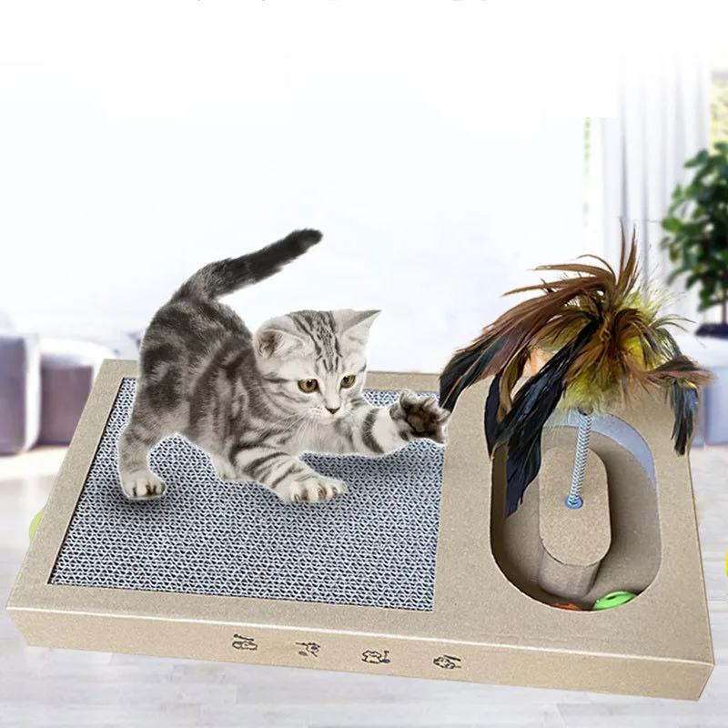 Interesting Cat Toy New Pet Interactive Educational Pet Toy Multifunctional Paw Grinding Cat Scratching Board Chewing Toy 2-In-1
Interesting Cat Toy New Pet Interactive Educational Pet Toy Multifunctional Paw Grinding Cat Scratching Board Chewing Toy 2-In-1
