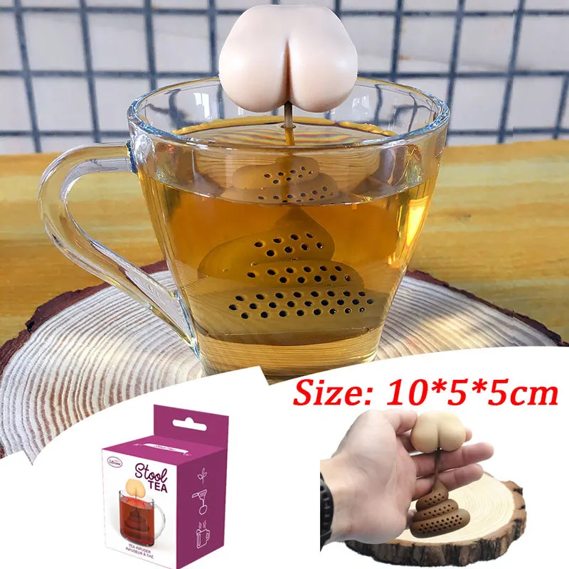 Silicone Tea Infuser Creative Poop Shaped Funny Herbal Tea Bag Reusable Coffee Filter Diffuser Strainer Kitchen Tea Accessories
Silicone Tea Infuser Creative Poop Shaped Funny Herbal Tea Bag Reusable Coffee Filter Diffuser Strainer Kitchen Tea Accessories