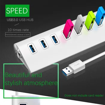Splitter Extender Aluminum Alloy 7 Port High Speed Data Transmission Charging USB Hub Home Office Desktop PC Portable Universal
Splitter Extender Aluminum Alloy 7 Port High Speed Data Transmission Charging USB Hub Home Office Desktop PC Portable Universal