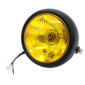 New Motorcycle Black Metal Retro E4 Halogen Front Headlight for Honda Cg125 Gn125 Cafe Racer Bobber Custom Black+Yellow
New Motorcycle Black Metal Retro E4 Halogen Front Headlight for Honda Cg125 Gn125 Cafe Racer Bobber Custom Black+Yellow