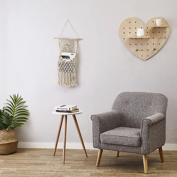 Boho Hand-woven Cotton Rope Tapestry Basket Dual-use Storage Organizer MYDING 
Boho Hand-woven Cotton Rope Tapestry Basket Dual-use Storage Organizer MYDING