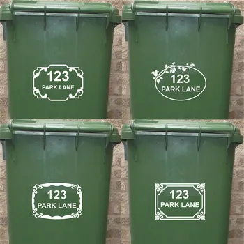 4 X White Wheelie Bin House Number 4 Styles Stickers Customized Personality Stickers 14cmx20cm
4 X White Wheelie Bin House Number 4 Styles Stickers Customized Personality Stickers 14cmx20cm