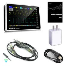FNIRSI 1013D Digital Tablet Oscilloscope Portable Dual Channel 100M Bandwidth 1GS Sampling Rate Mini Digital Oscilloscope Tester
FNIRSI 1013D Digital Tablet Oscilloscope Portable Dual Channel 100M Bandwidth 1GS Sampling Rate Mini Digital Oscilloscope Tester