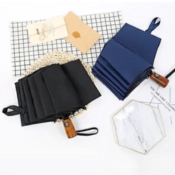 Wooden Automatic Umbrella Business Men Women 10 Ribs Windproof Golf Umbrellas Rain Three Folding Clear Big Umbrella Men Gift
Wooden Automatic Umbrella Business Men Women 10 Ribs Windproof Golf Umbrellas Rain Three Folding Clear Big Umbrella Men Gift