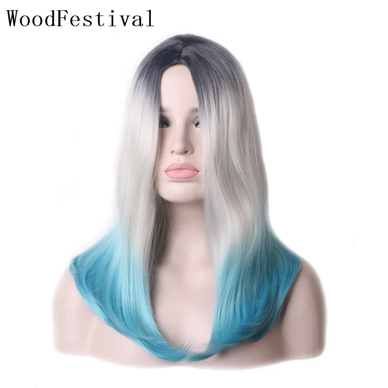 WoodFestival Straight Short Synthetic Wig Heat Resistant Fiber Ombre Silver Brown Blue Cosplay Colored Hair Wigs for Women Party
WoodFestival Straight Short Synthetic Wig Heat Resistant Fiber Ombre Silver Brown Blue Cosplay Colored Hair Wigs for Women Party