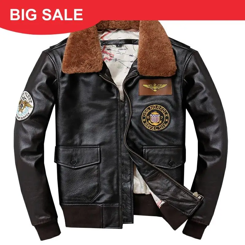 2020 Vintage Brown Men World War II Pilot Leather Jacket Plus Size XXXL Genuine Cowhide American Aviator Coat FREE SHIPPING
2020 Vintage Brown Men World War II Pilot Leather Jacket Plus Size XXXL Genuine Cowhide American Aviator Coat FREE SHIPPING