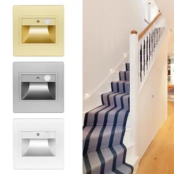 Embedded Led Floor Lamp Light-controlled Human Body Hallway Corner Stair Wall Induction Light Corridor Lamp L5H9
Embedded Led Floor Lamp Light-controlled Human Body Hallway Corner Stair Wall Induction Light Corridor Lamp L5H9