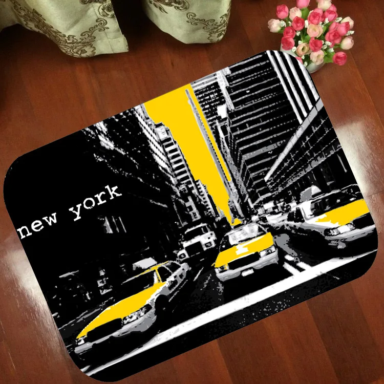 Floor Mats Anti Slip Mat Cartoon animation new york Taxi Printed Pattern Carpet Rug for Bathroom Door Living Room free shipping
Floor Mats Anti Slip Mat Cartoon animation new york Taxi Printed Pattern Carpet Rug for Bathroom Door Living Room free shipping