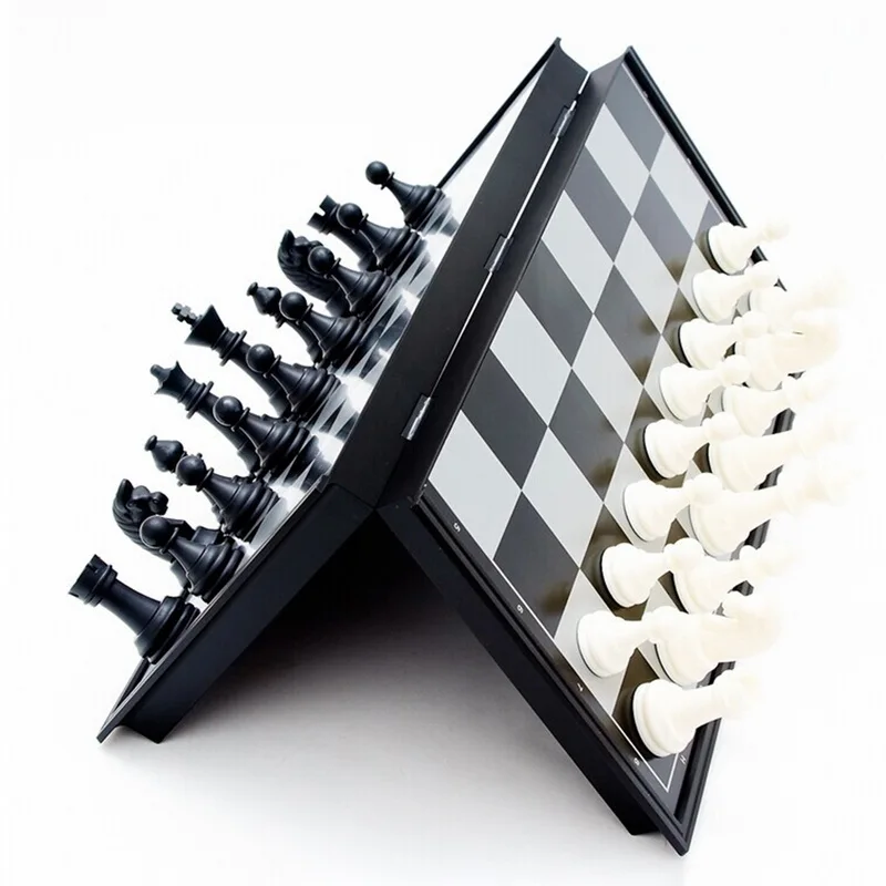 Magnetic Chess Backgammon Checkers Set Foldable Board Game 3-in-1 Road International Chess Folding Chess Portable Board Game
Magnetic Chess Backgammon Checkers Set Foldable Board Game 3-in-1 Road International Chess Folding Chess Portable Board Game