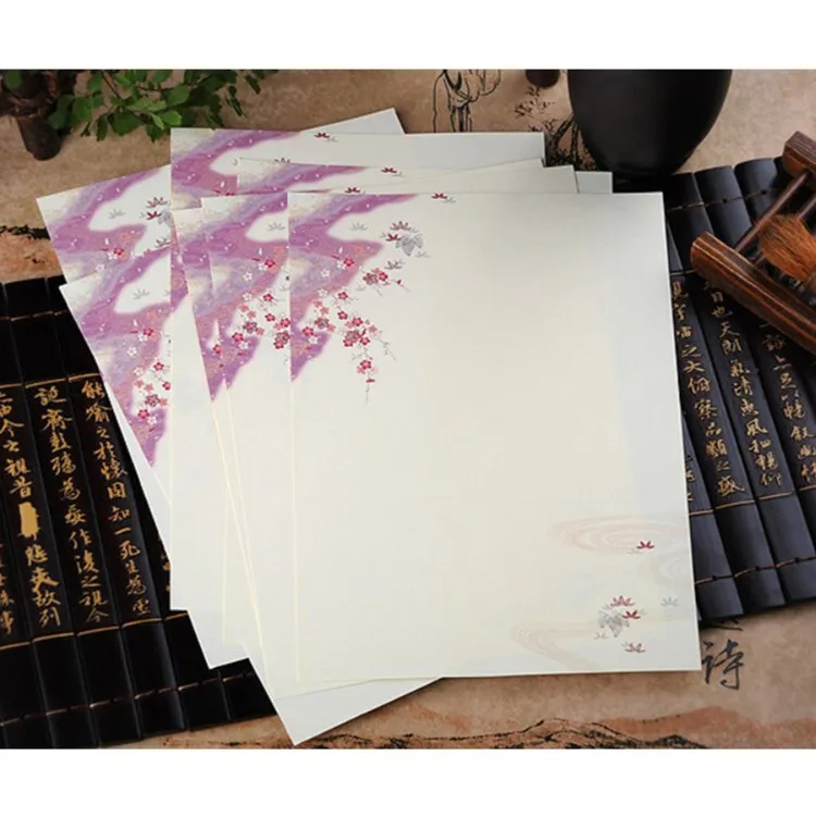 Бумага для письма в китайском стиле 8 шт./лот Цветочная бумага детей подарок