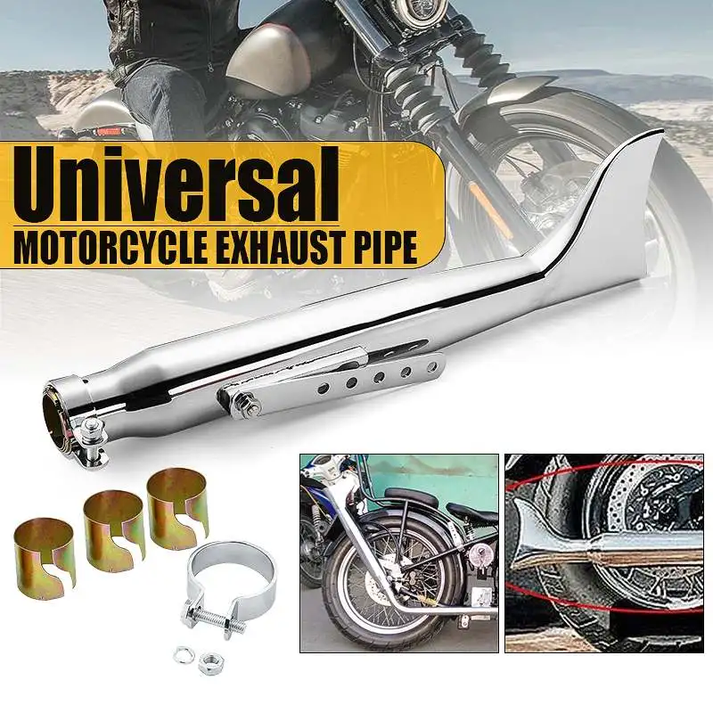Universal Motorcycle Exhaust Muffler Pipe Fin Tail Tube Silencer For Harley Chopper Cafe Racer
Universal Motorcycle Exhaust Muffler Pipe Fin Tail Tube Silencer For Harley Chopper Cafe Racer
