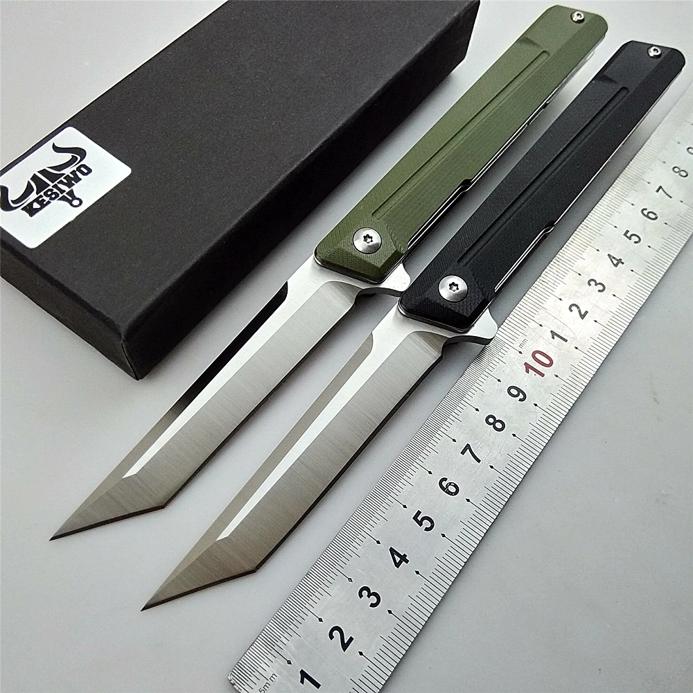 KESIWO J051 folding blade knife D2 tactical pocket camping survival knives flipper G10 handle hunting Portable kitchen EDC tool
KESIWO J051 folding blade knife D2 tactical pocket camping survival knives flipper G10 handle hunting Portable kitchen EDC tool