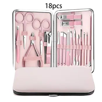 18 Pcs/set Practical Portable Rose Gold Nail Clipper Set Nails Beauty Scissors Manicure Tools E7CF 
18 Pcs/set Practical Portable Rose Gold Nail Clipper Set Nails Beauty Scissors Manicure Tools E7CF